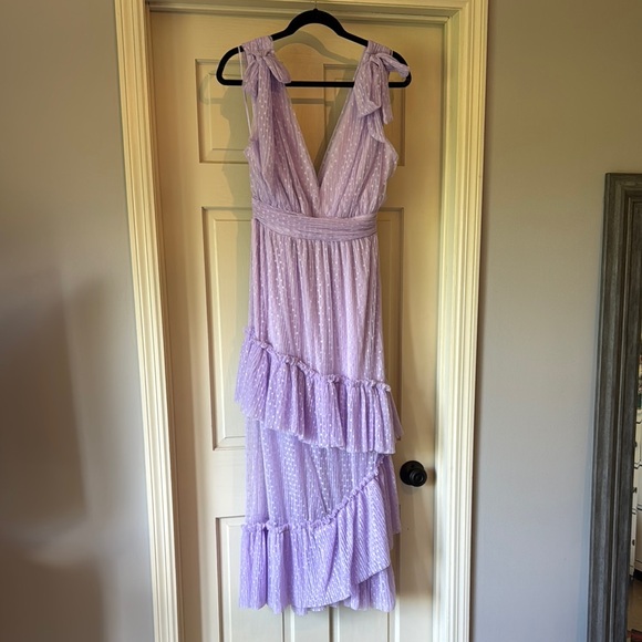 Vici Dresses & Skirts - Never worn! Vici Purple Asymmetrical Ruffled Sundress for Weddings